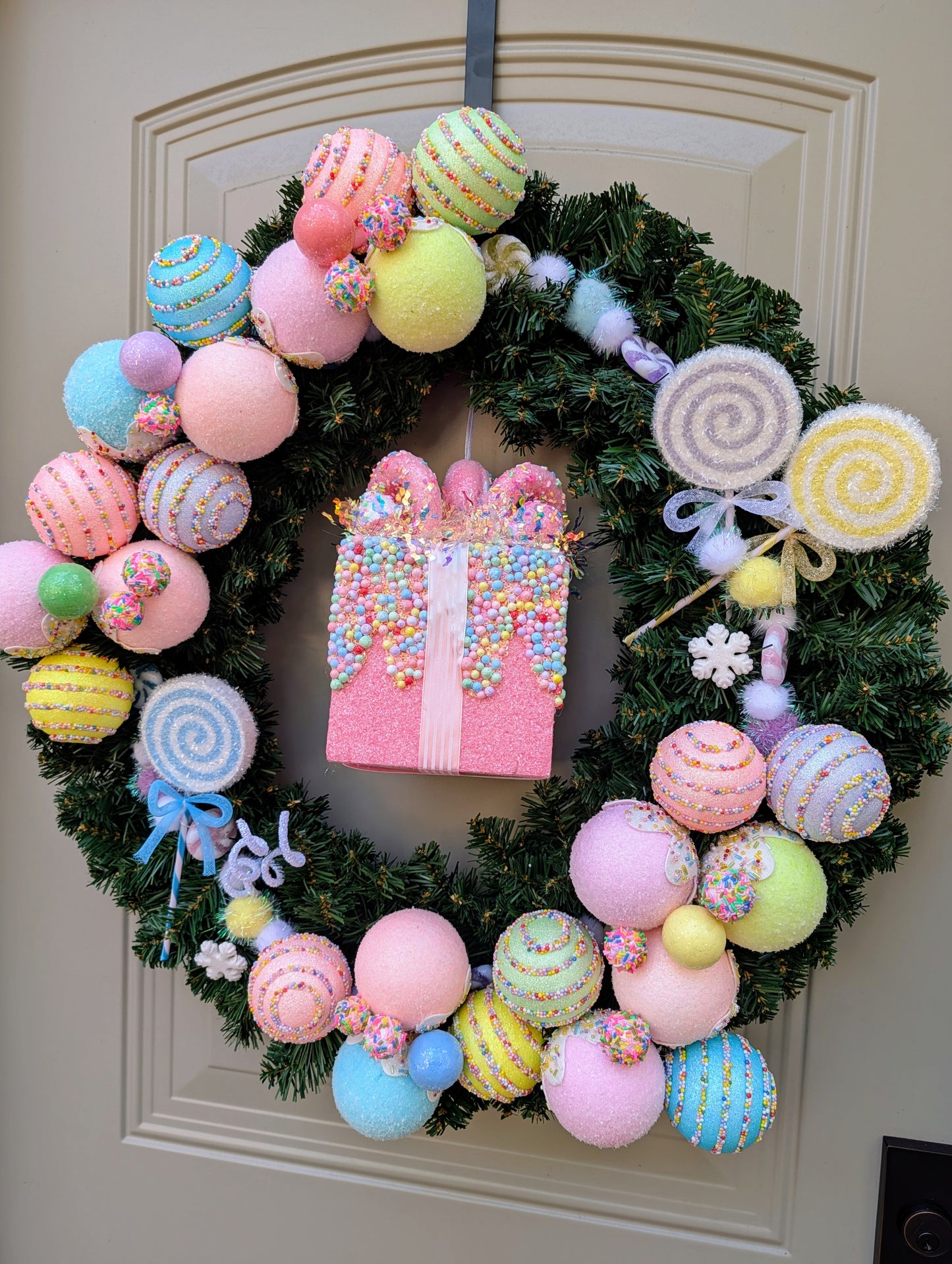 Candyland Christmas Wreath