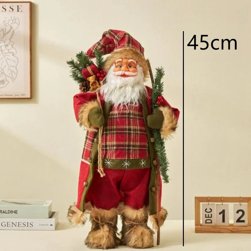 Large Golden Santa Claus Christmas Doll
