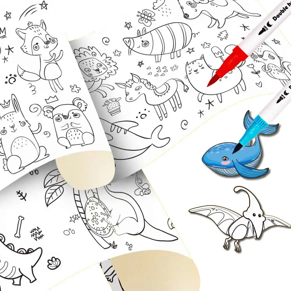 Kids Coloring Paper Roll