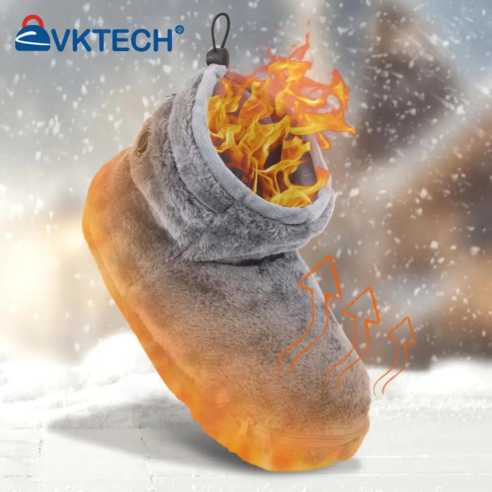 USB Heater Foot Shoes Winter Warm Snow Boots