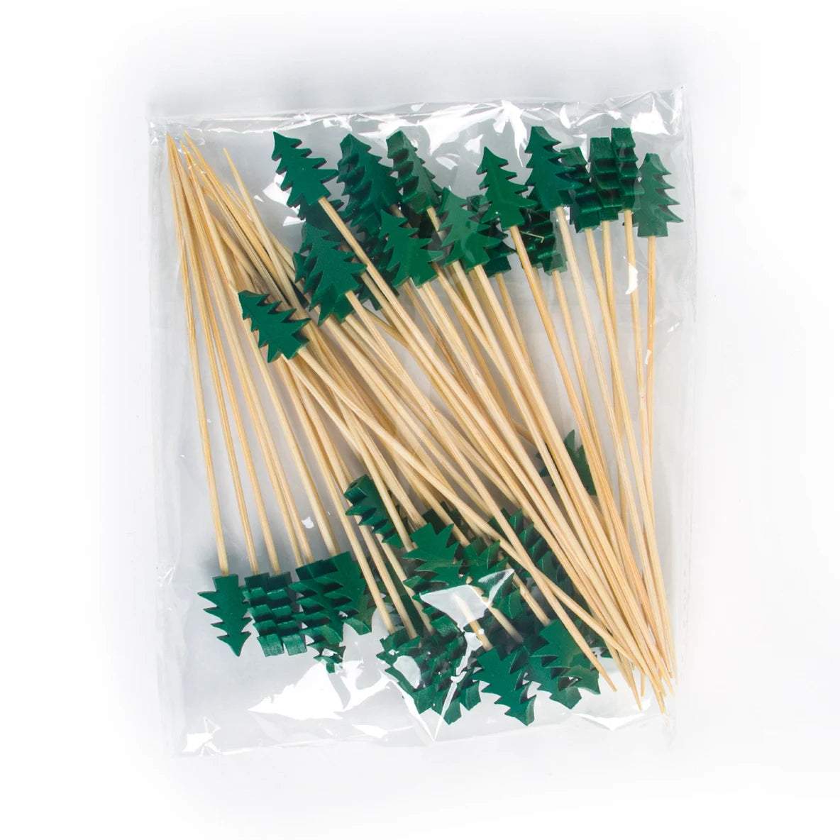 50pcs Christmas Disposable Bamboo Picks