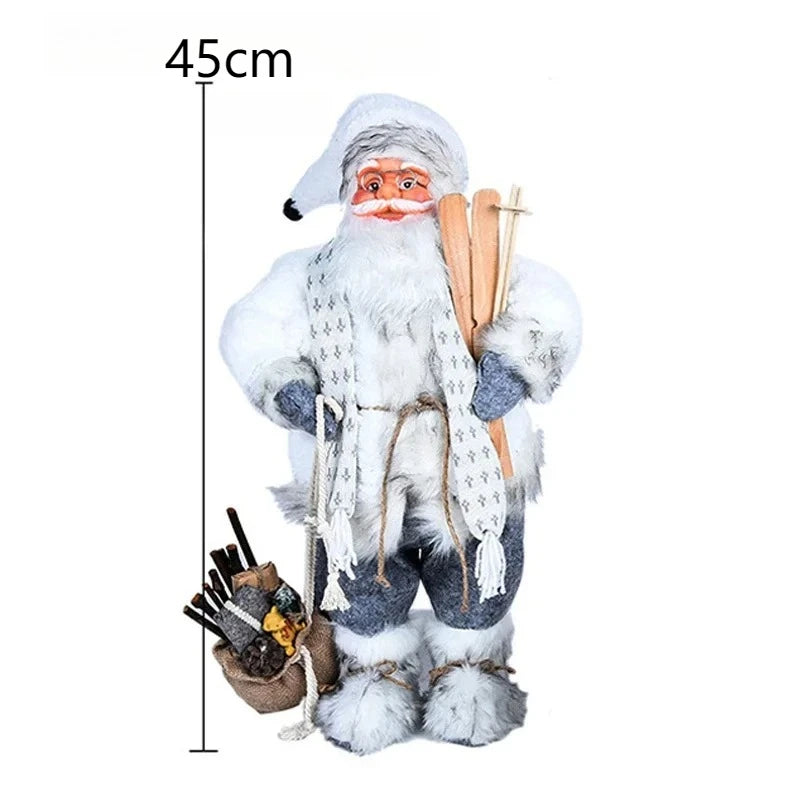 Large Golden Santa Claus Christmas Doll