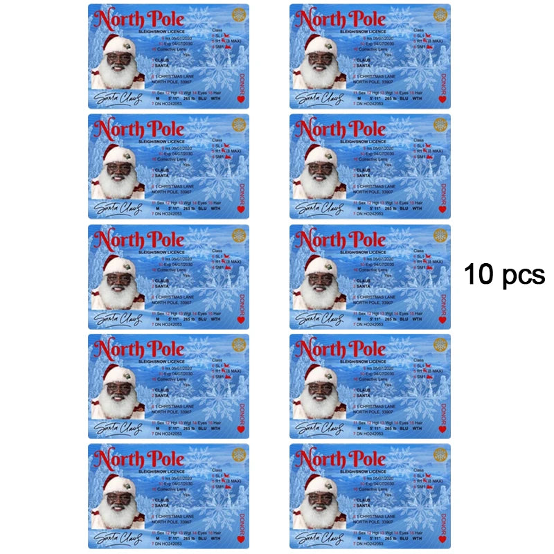 Santa Claus Flying Driver's License