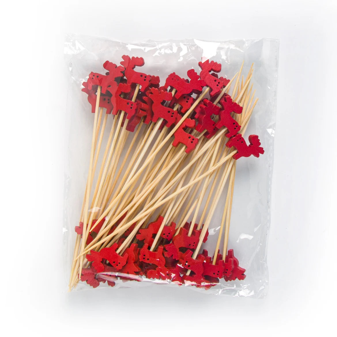 50pcs Christmas Disposable Bamboo Picks