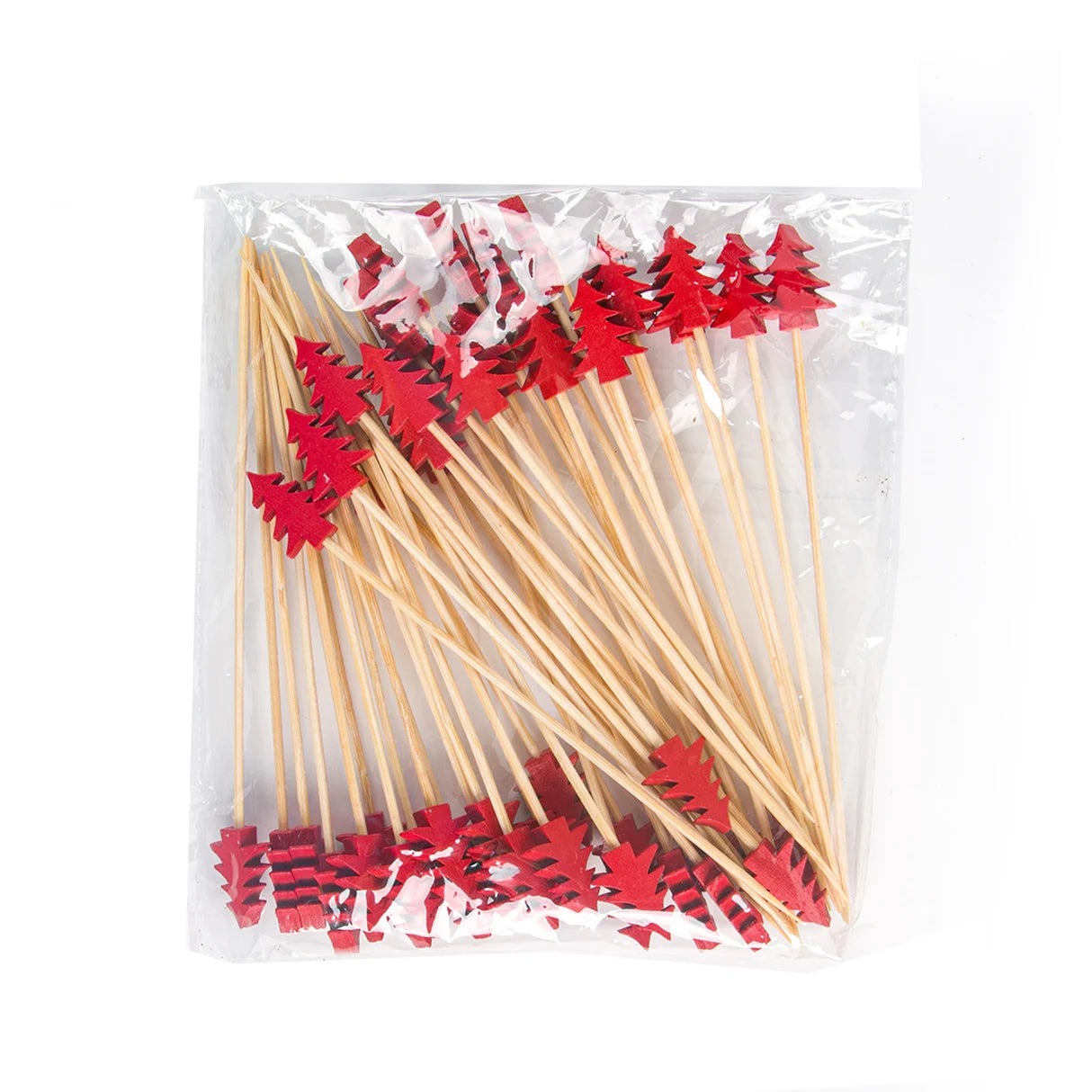 50pcs Christmas Disposable Bamboo Picks
