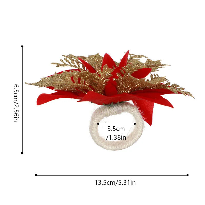 1PC Christmas Napkin Ring Holders