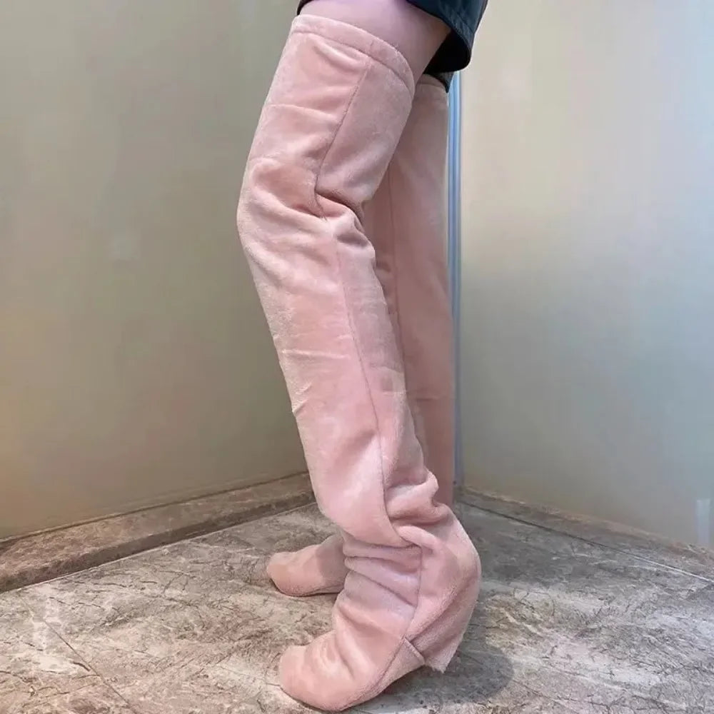 Women Cotton Snuggs Winter Knee Long Socks