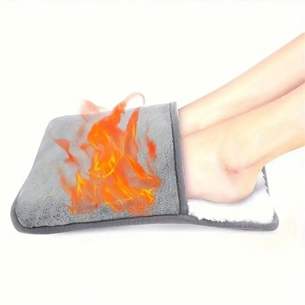 1 Pair Of Comfortable Care USB Heated Foot Pad