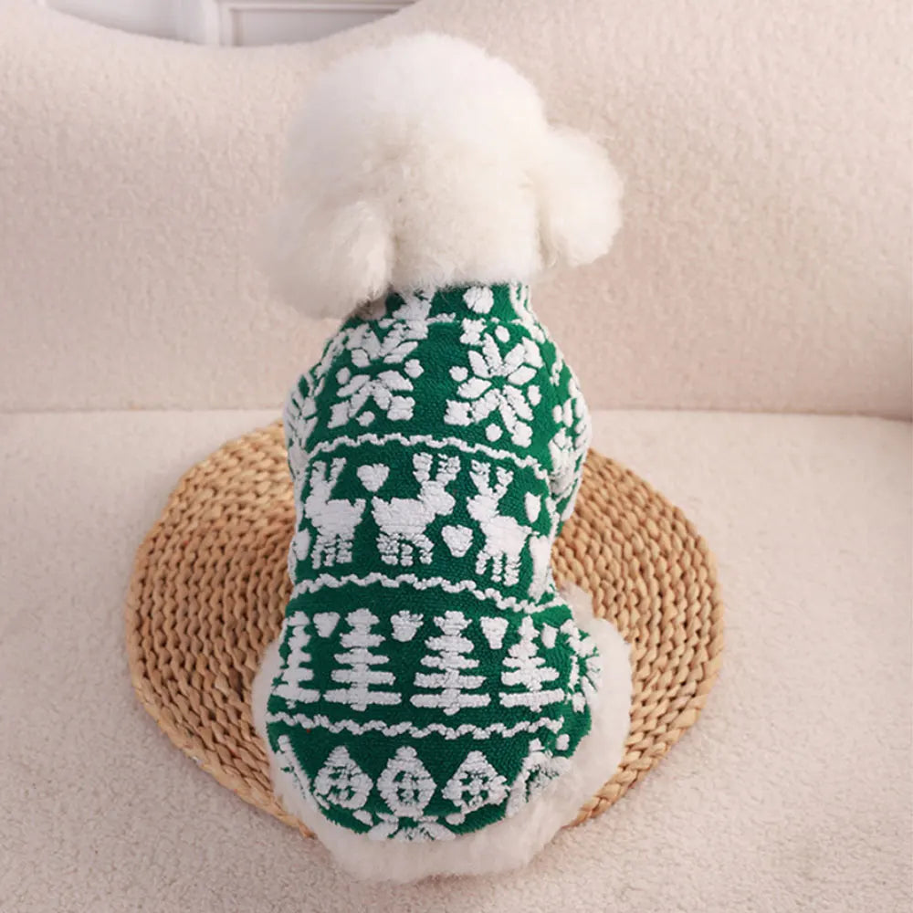 Christmas Clothes Soft Fleece Pet Clothing