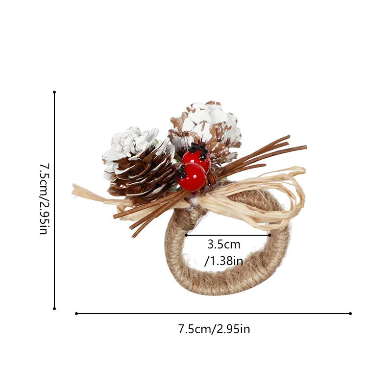 1PC Christmas Napkin Ring Holders