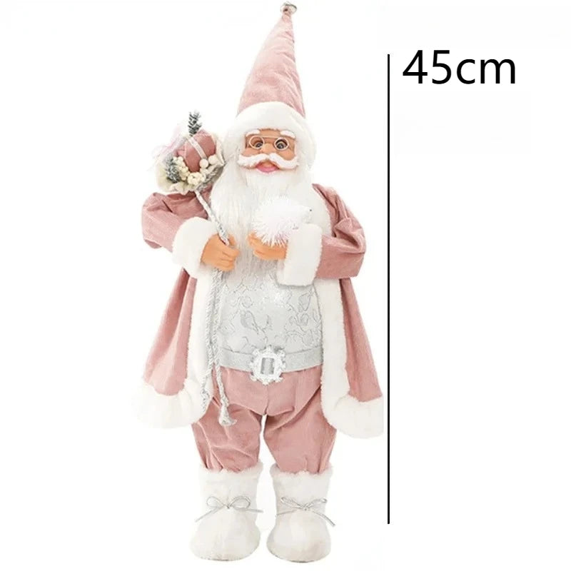 Large Golden Santa Claus Christmas Doll