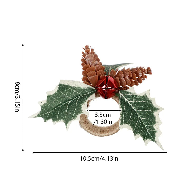 1PC Christmas Napkin Ring Holders