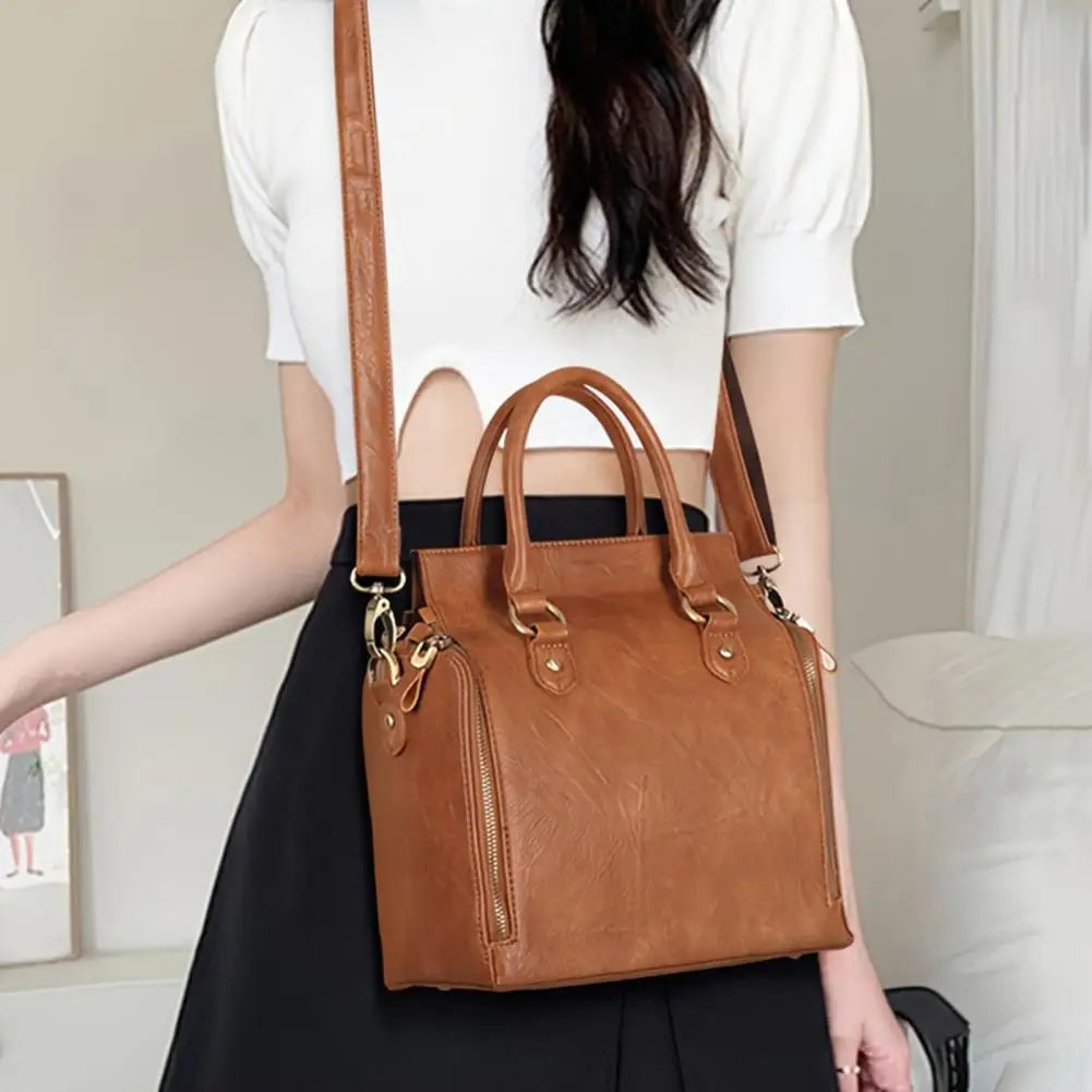 Multi-layer Tote Bag with Removable Strap
