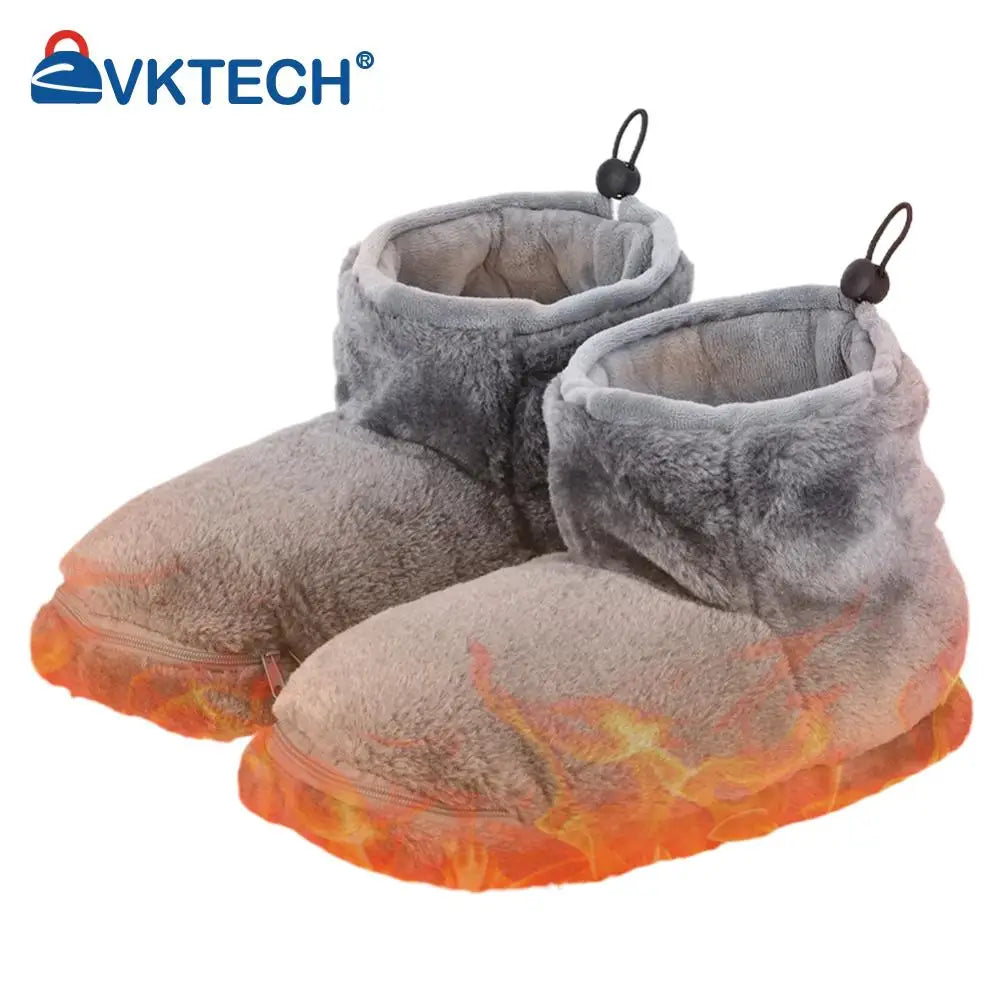 USB Heater Foot Shoes Winter Warm Snow Boots