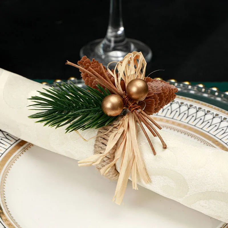1PC Christmas Napkin Ring Holders