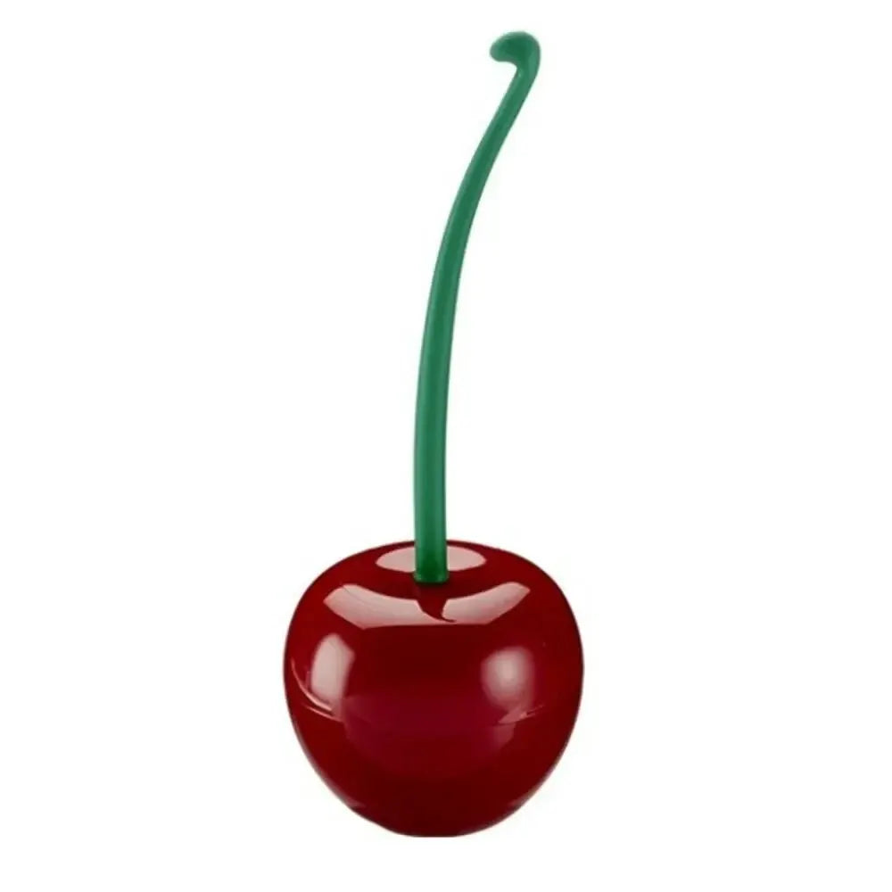 1pc Red Toilet Brush Cherry Shape
