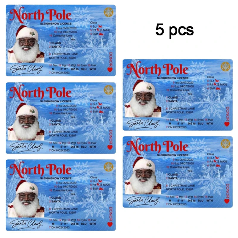 Santa Claus Flying Driver's License