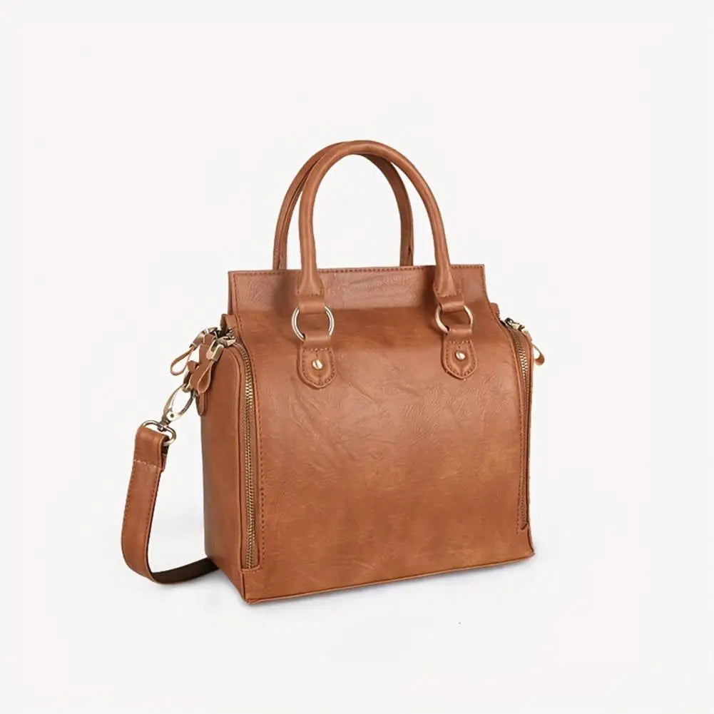 Multi-layer Tote Bag with Removable Strap