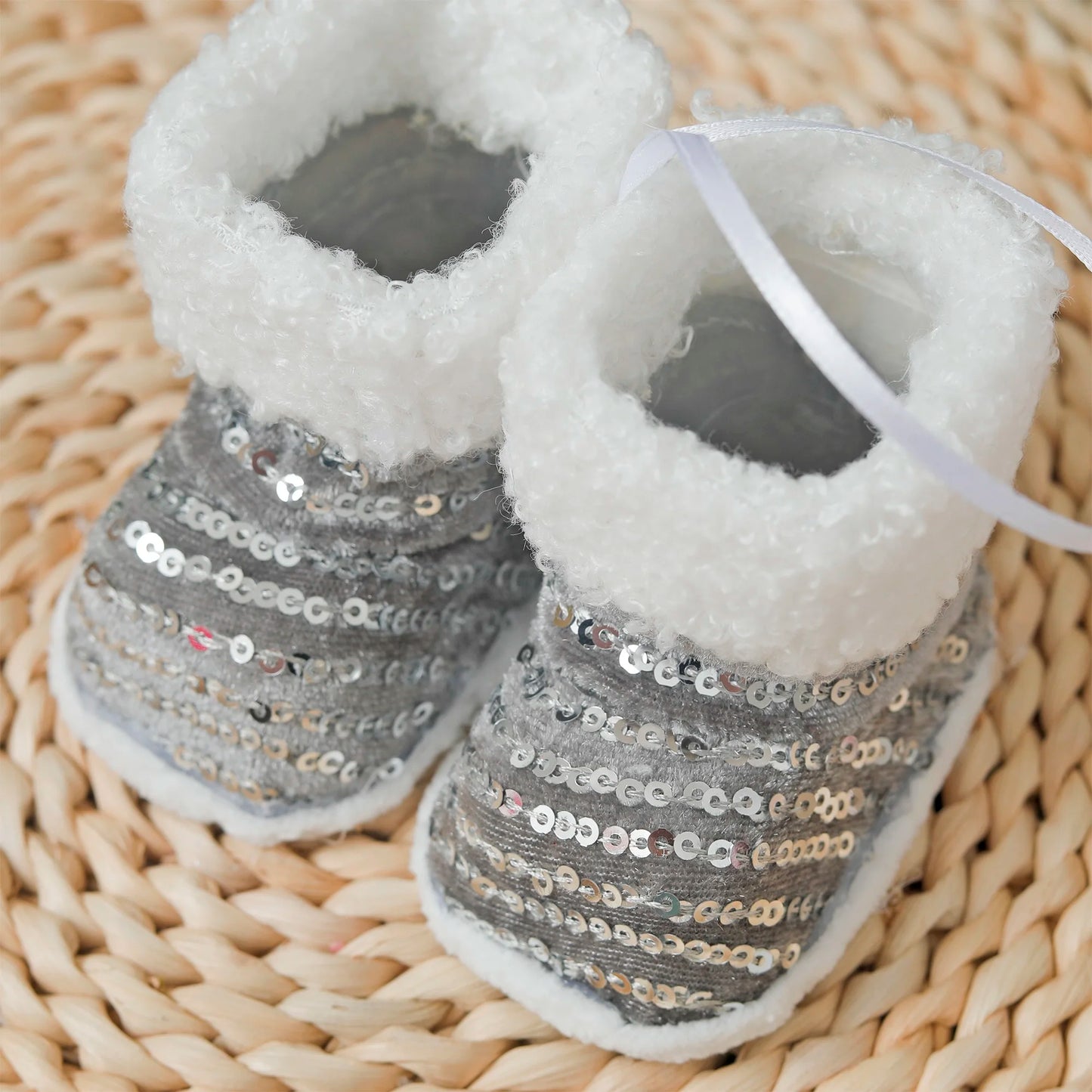 Glitter Shiny Cute Christmas Shoe Decorations