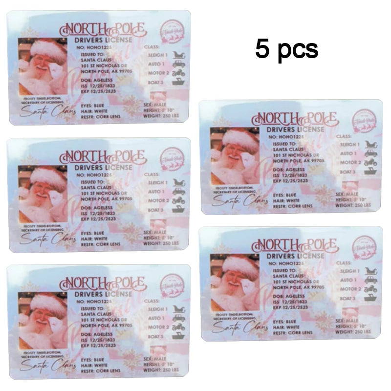 Santa Claus Flying Driver's License