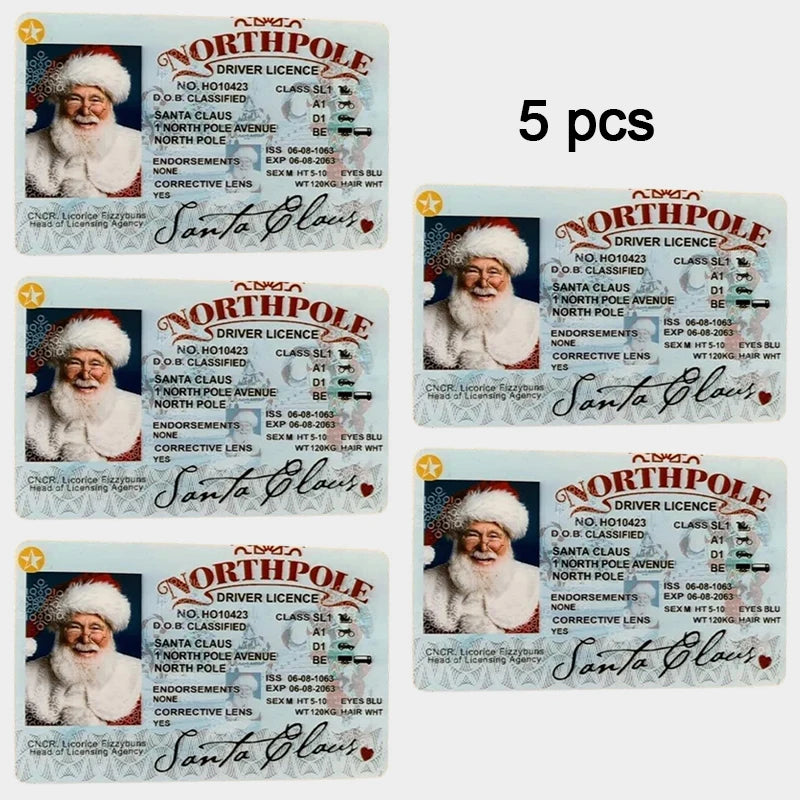 Santa Claus Flying Driver's License