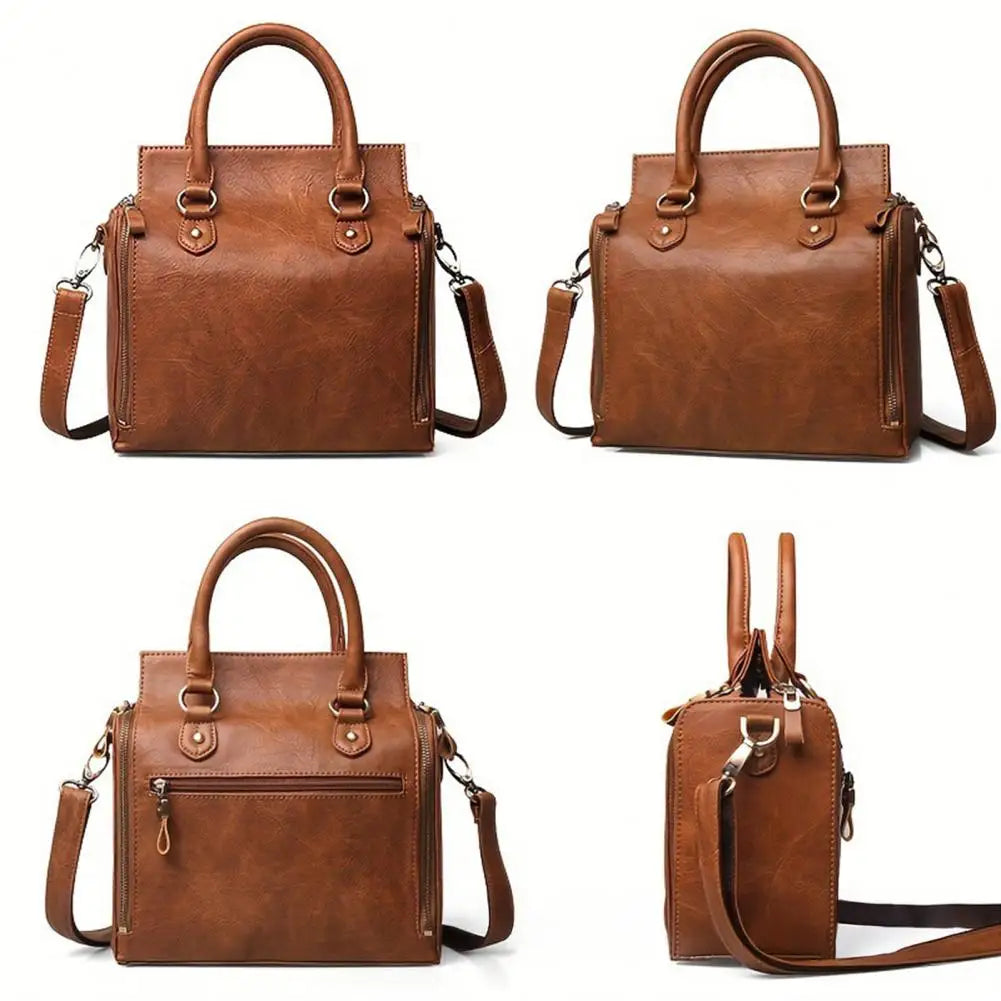 Multi-layer Tote Bag with Removable Strap