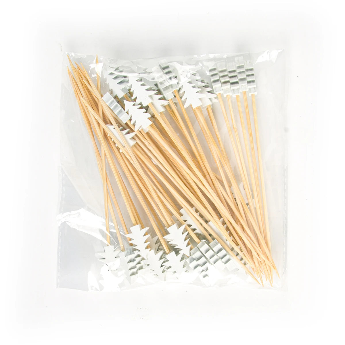 50pcs Christmas Disposable Bamboo Picks