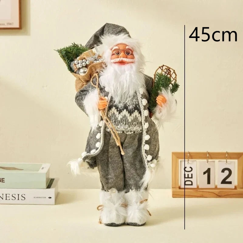 Large Golden Santa Claus Christmas Doll