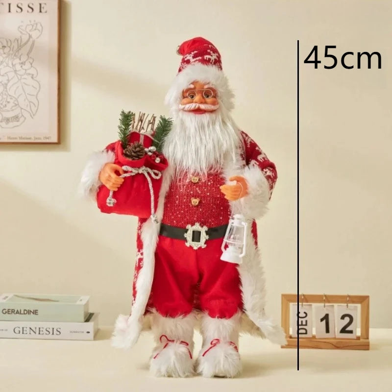 Large Golden Santa Claus Christmas Doll