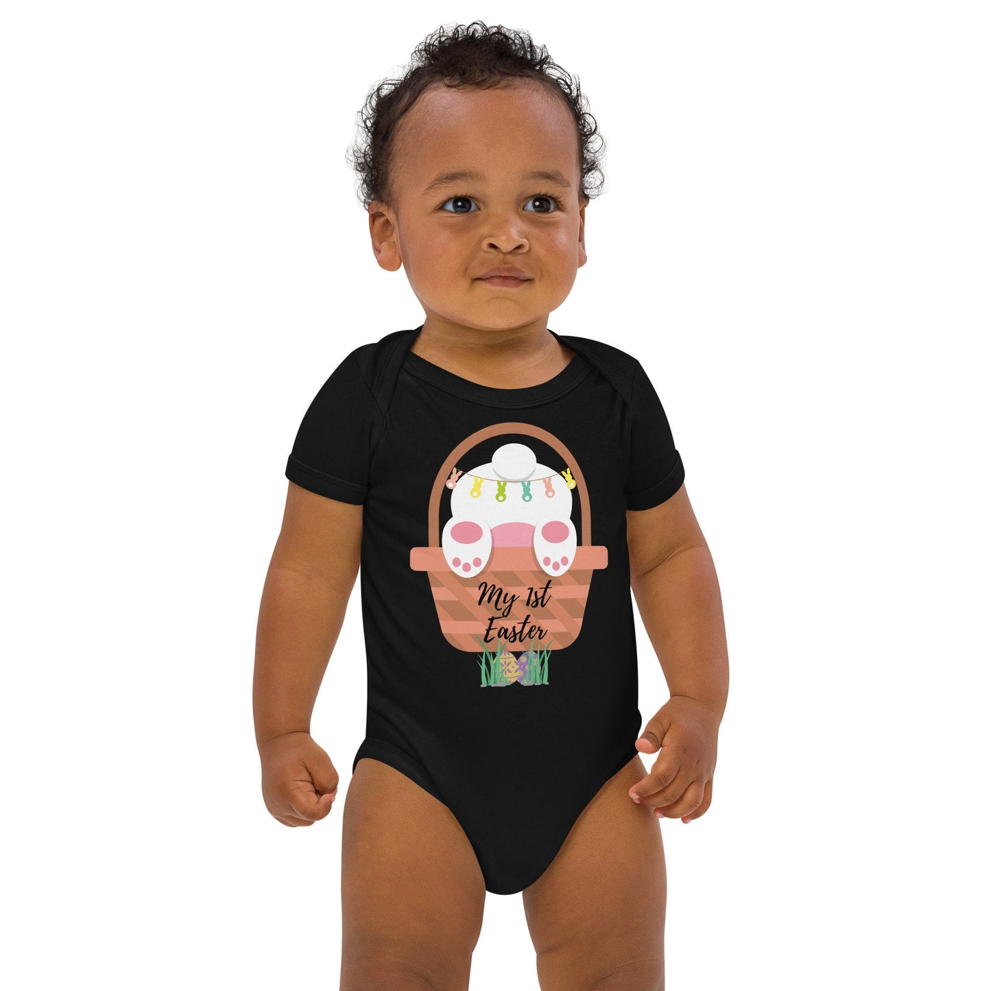 My First Easter/Baby Bunny/Organic Cotton Bodysuit/Baby Shower Present/Gender Reveal New Mommy Gift/Bring Home Outfit