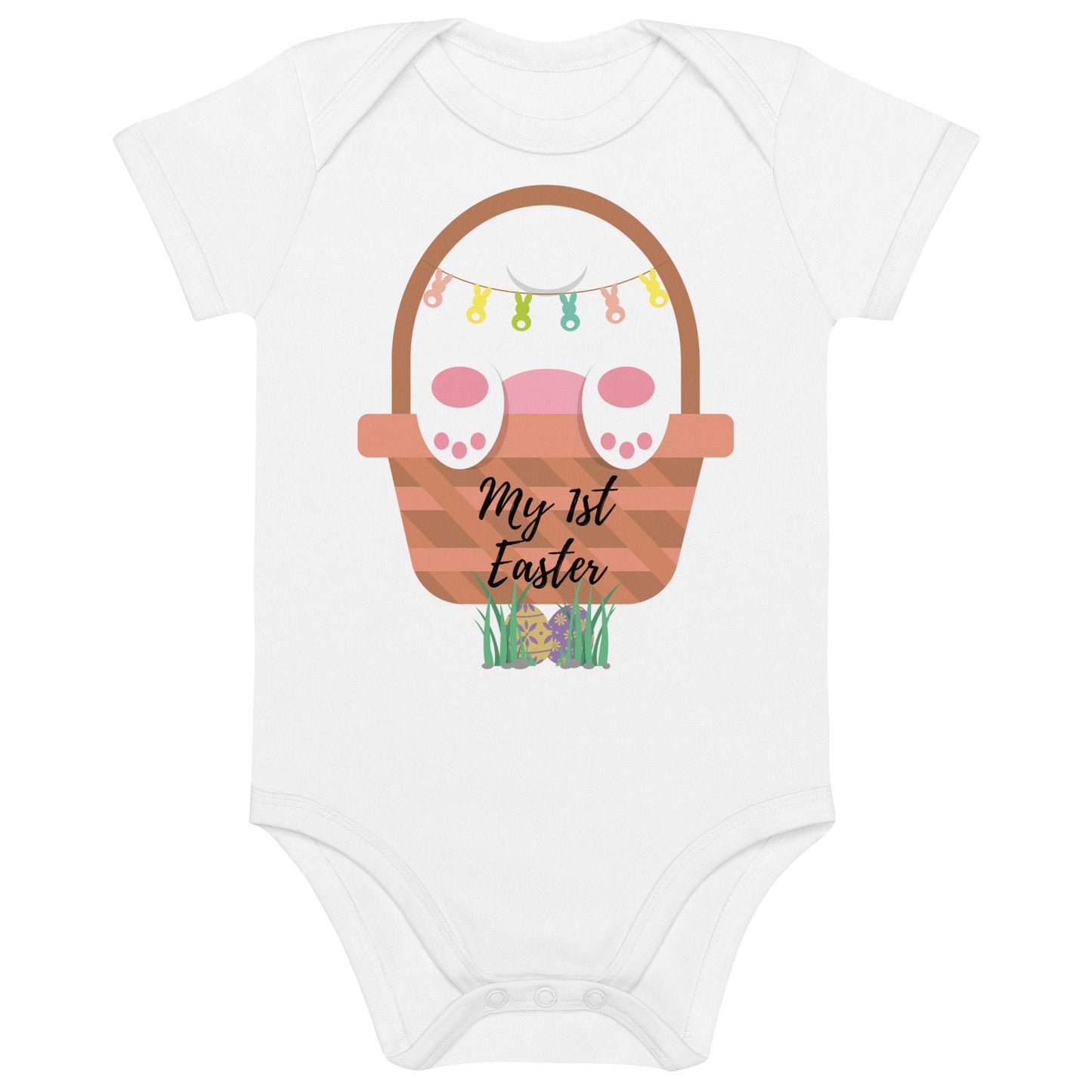 My First Easter/Baby Bunny/Organic Cotton Bodysuit/Baby Shower Present/Gender Reveal New Mommy Gift/Bring Home Outfit