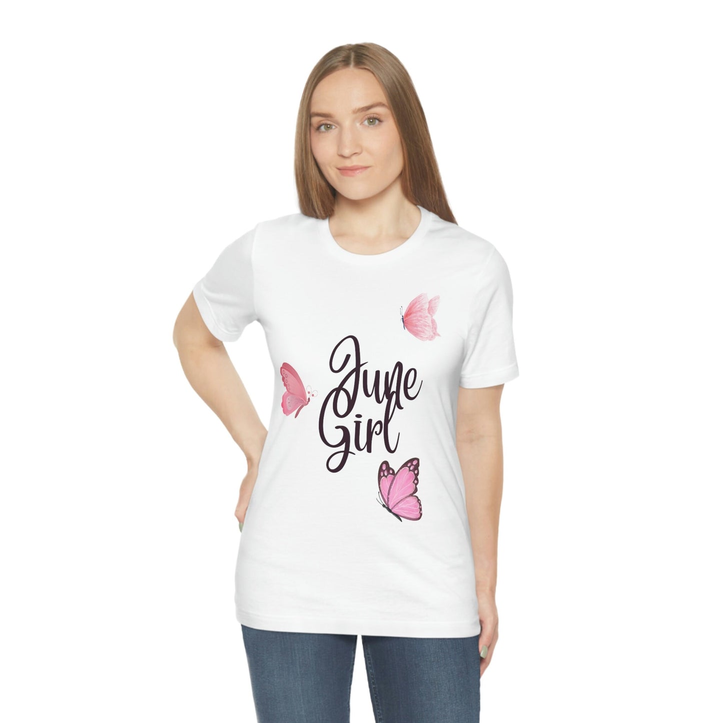 June Girl T-shirt/June Birthday Customized T-shirt/Girls Trip/Birthday Present/Born In June/Wife Gift/June Queen/Appreciation