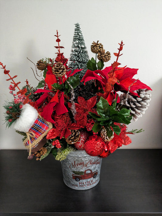 Rustic Pinecone Winter Wonderland Centerpiece