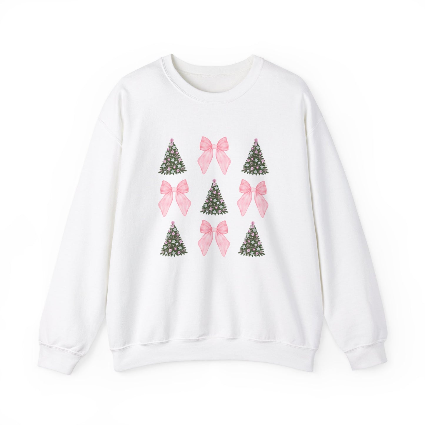 Pink Bow Christmas Sweatshirt