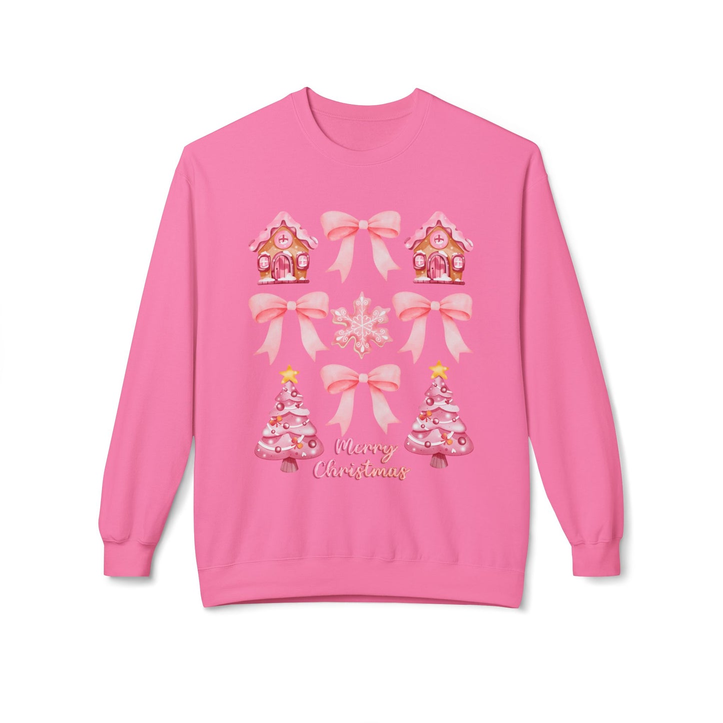 Pink Gingerbread Christmas Sweatshirt