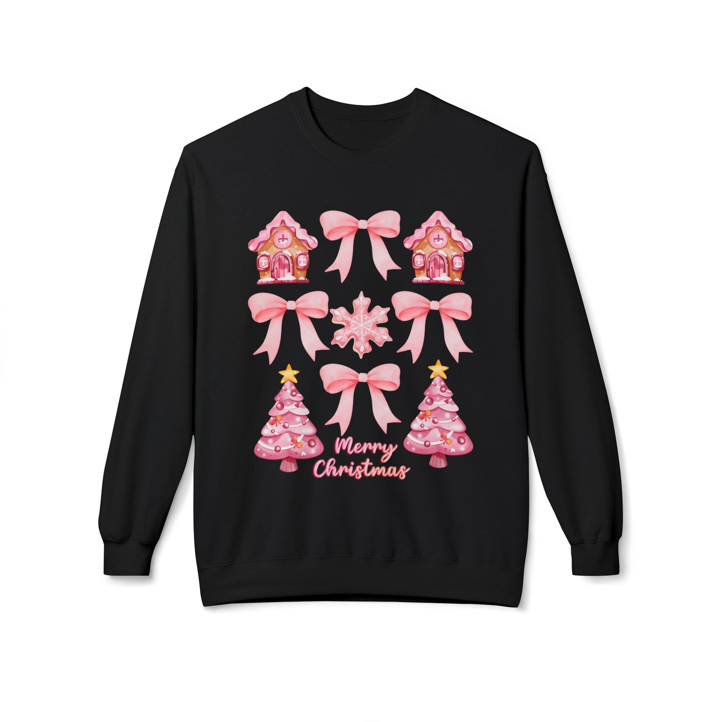 Pink Gingerbread Christmas Sweatshirt