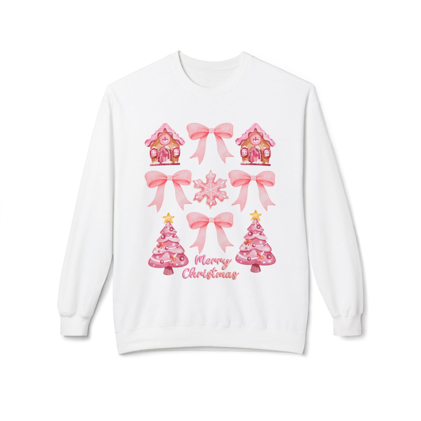 Pink Gingerbread Christmas Sweatshirt