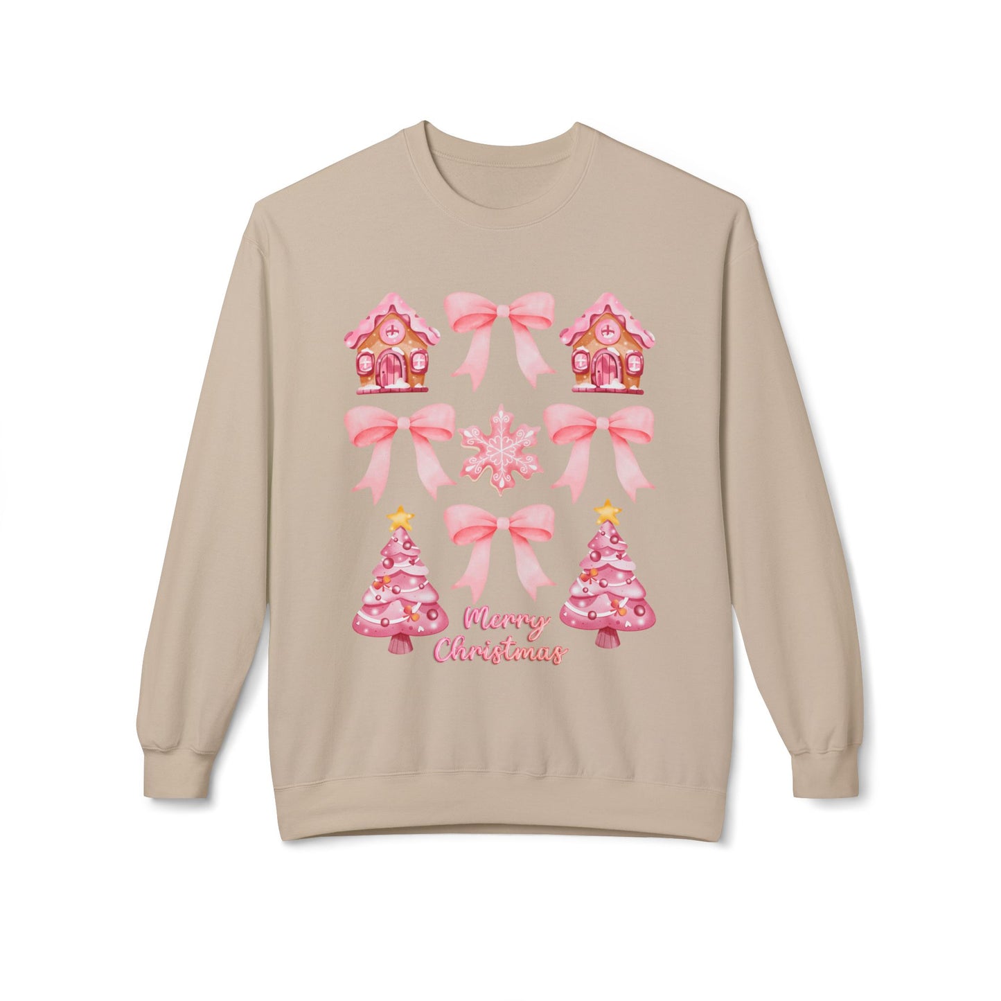 Pink Gingerbread Christmas Sweatshirt