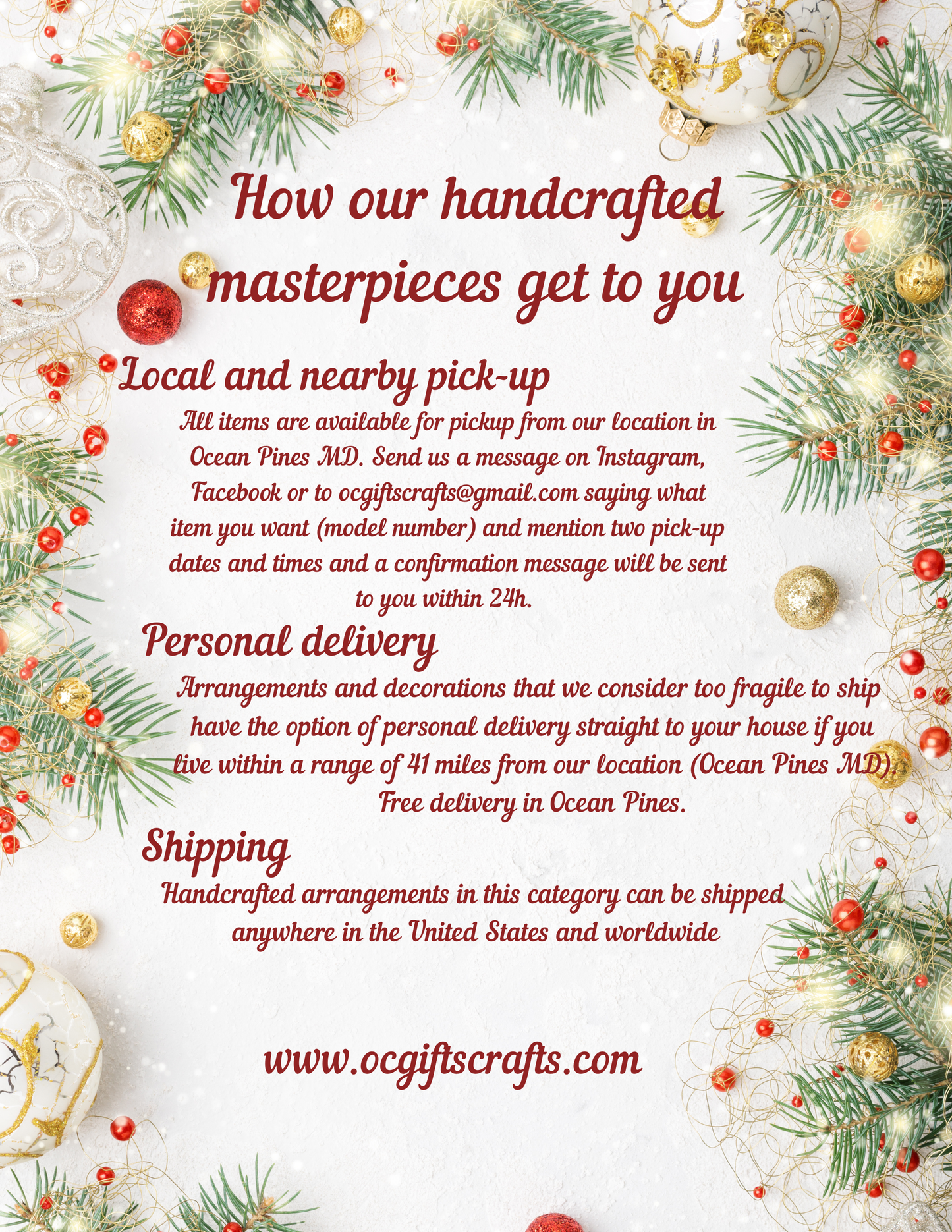 Baubles & Pines Centerpiece