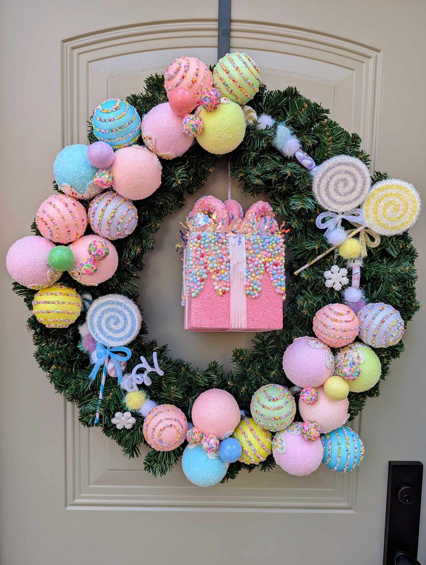 Candyland Christmas Wreath