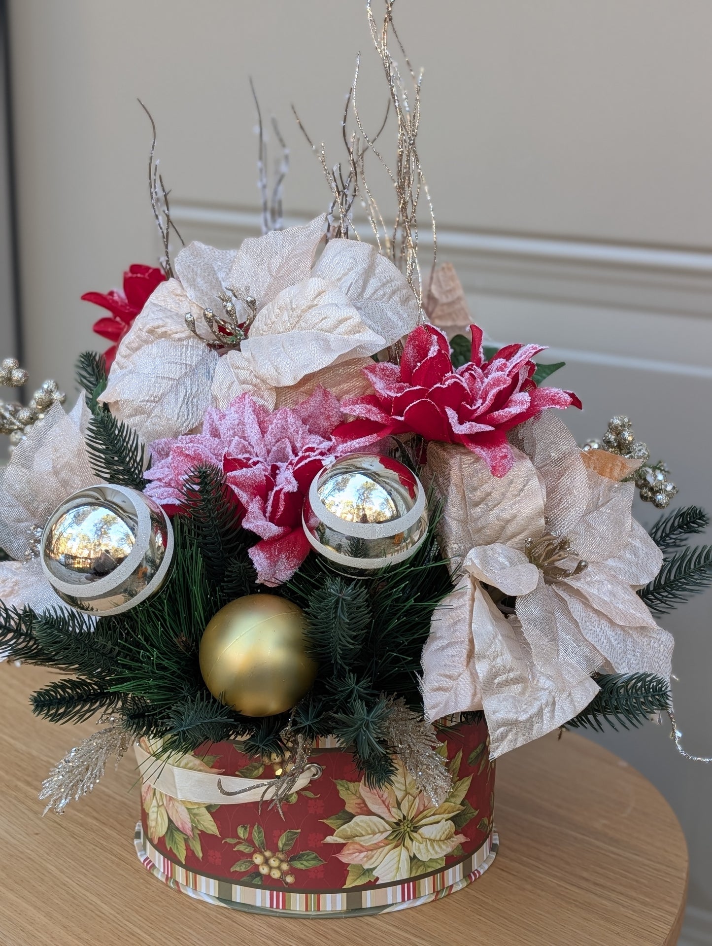 Golden Frost Centerpiece