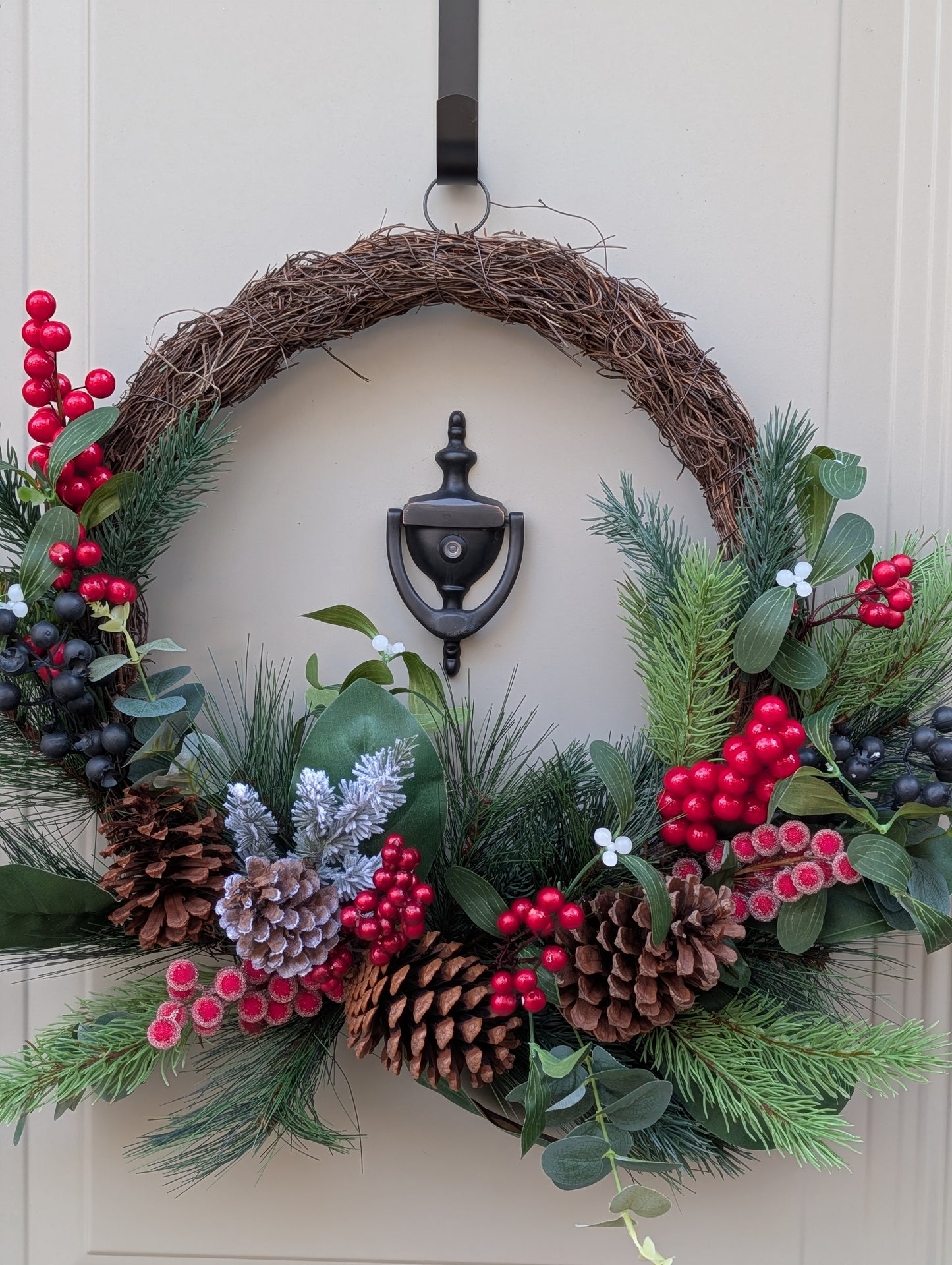 Frosted Pineberry Wreath