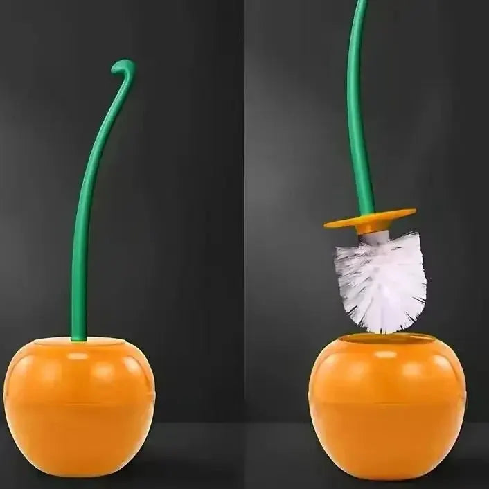1pc Red Toilet Brush Cherry Shape