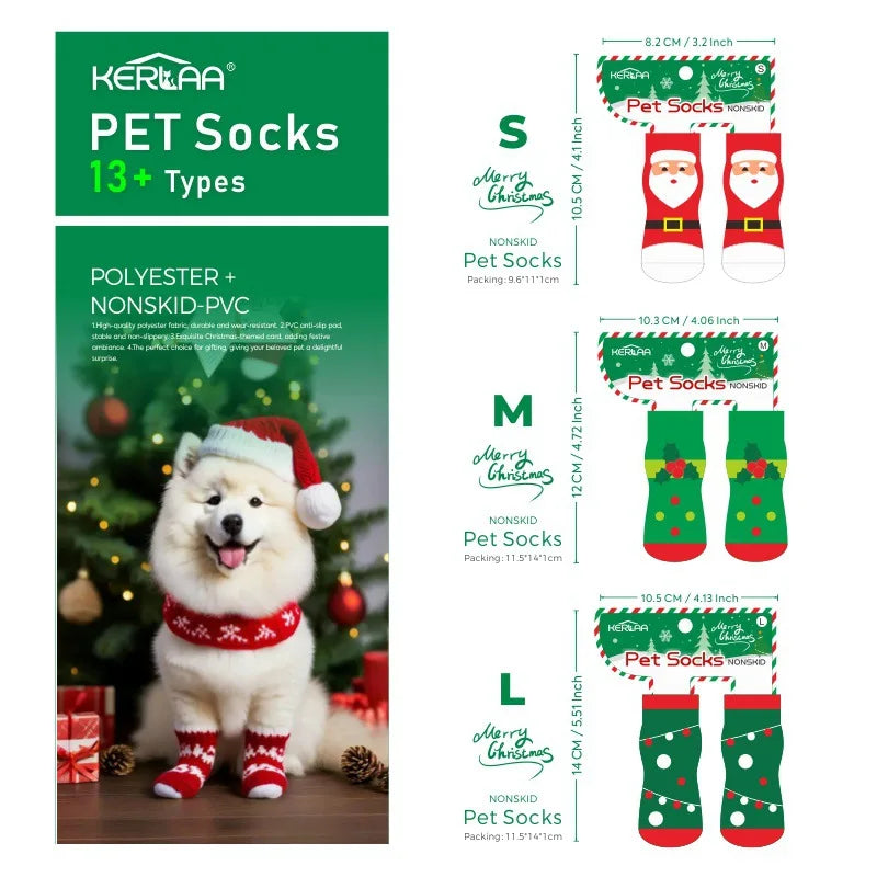 Christmas Dog Socks Non Slip