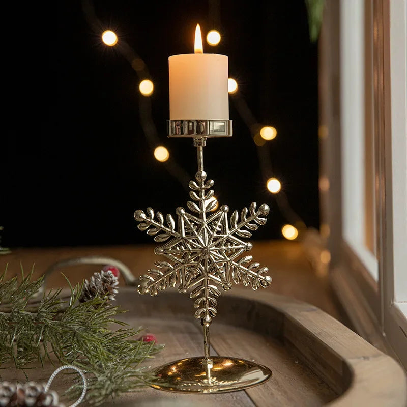 Christmas Votive Metal Candle Holder