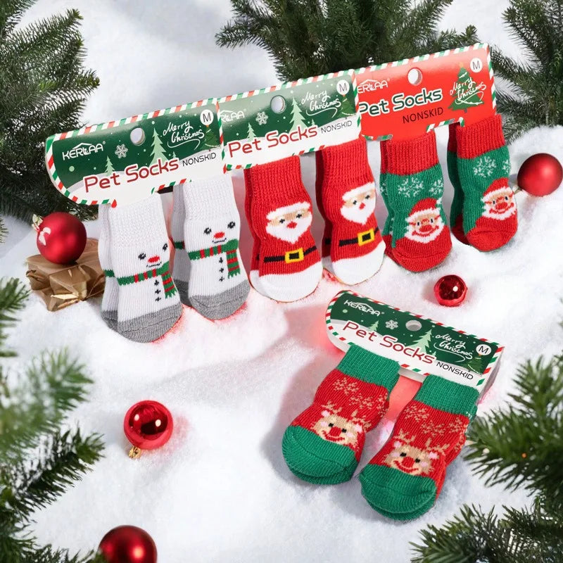 Christmas Dog Socks Non Slip