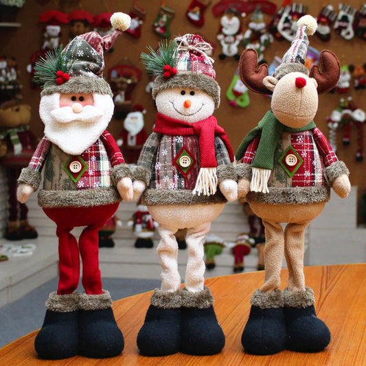Christmas Decoration Doll Santa Elk Snowman 18"