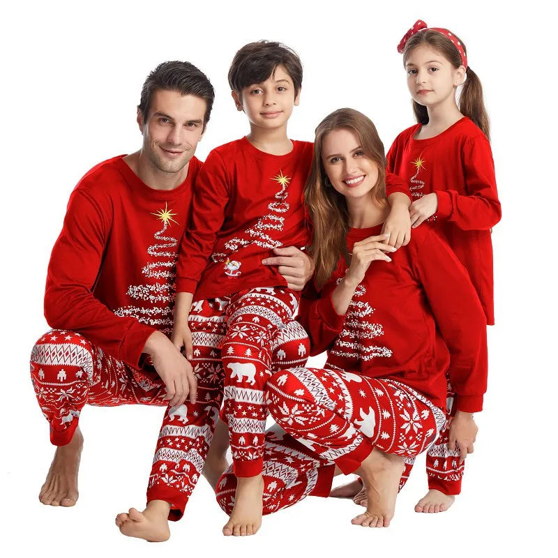 Christmas Tree Family Matching Pajamas Outfits