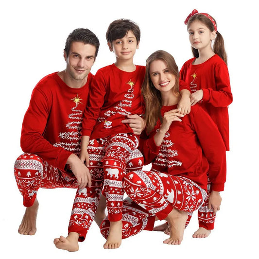 Christmas Tree Family Matching Pajamas Outfits