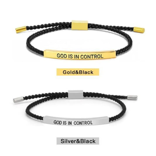 Inspirational Bracelet 'God Is in Control'